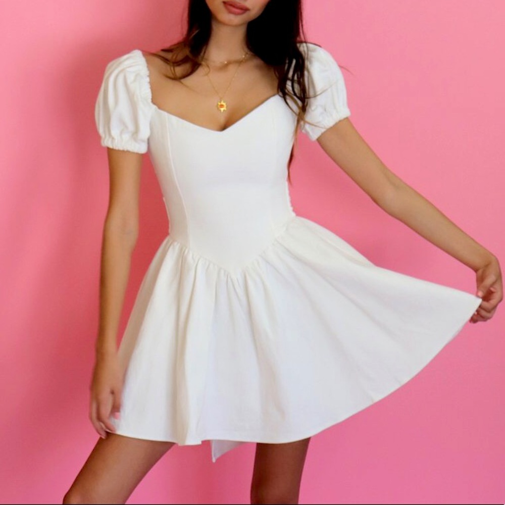Fashion Brand Company Virgin Mini Dress in White
